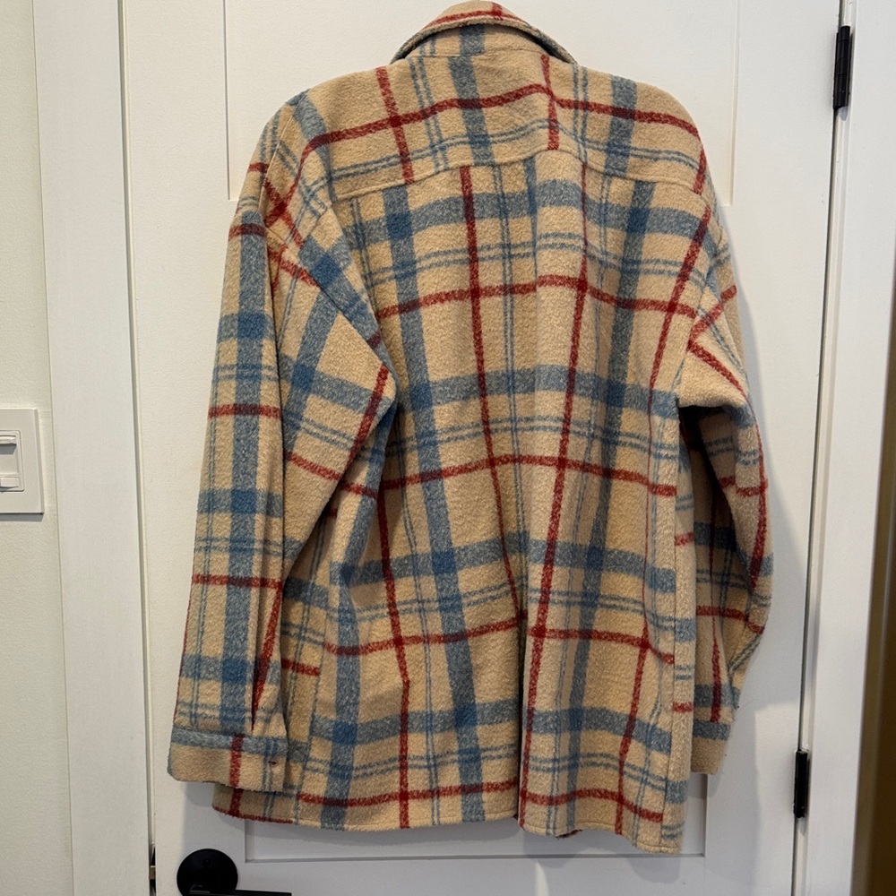 Cozy Plaid flannel Shirt - blurred and beige - Picture 5 of 5
